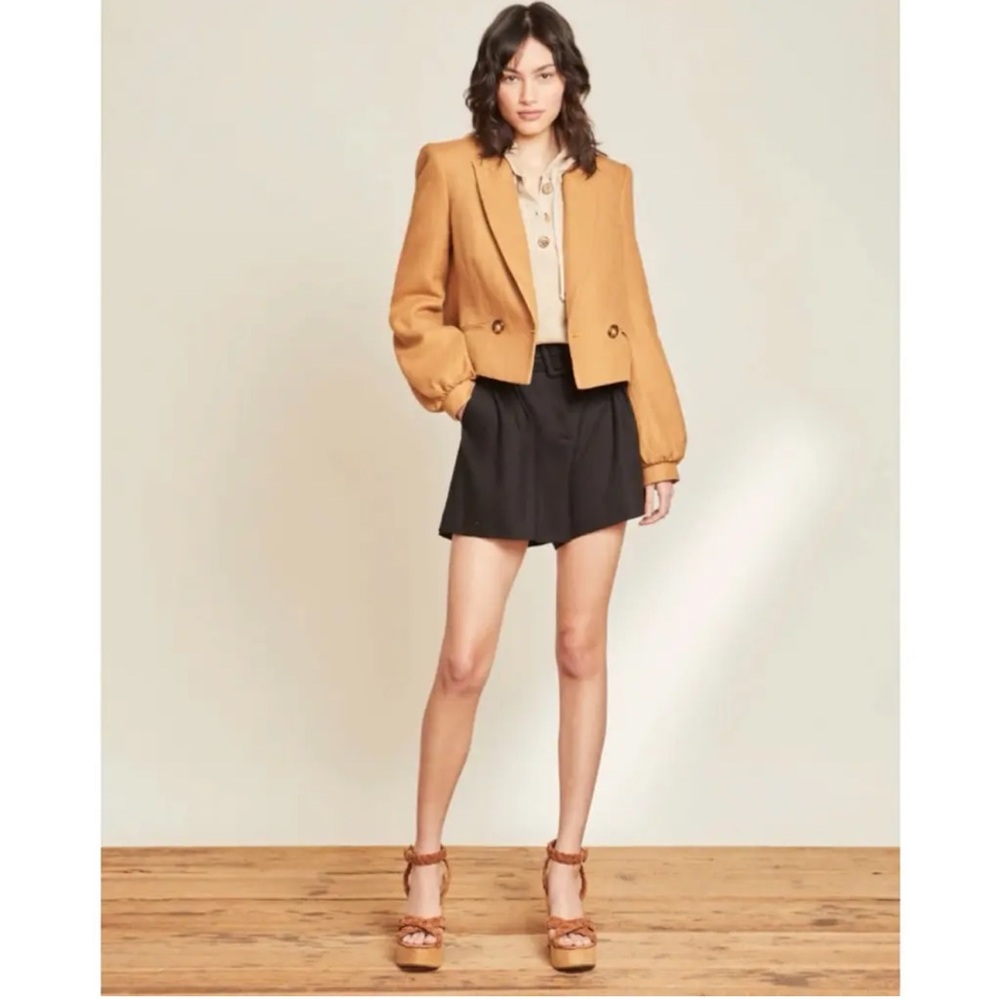 Veronica Beard Milani cropped linen jacket